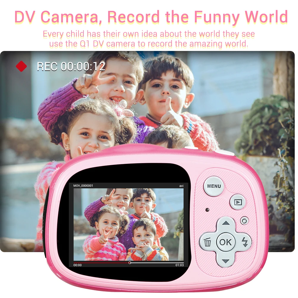 Мини Детская Цифровая микро камера 5MP 3 метра IP68 Водонепроницаемая Встроенная перезаряжаемая батарея с картой памяти 8 Гб Камера для фотосъемки