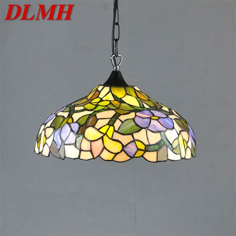 PROD 1005002991110936 DLMH Tiffany Pendant Light Contemporary LED
Creative Colorful Lamp Fixtures For Home Dining Room