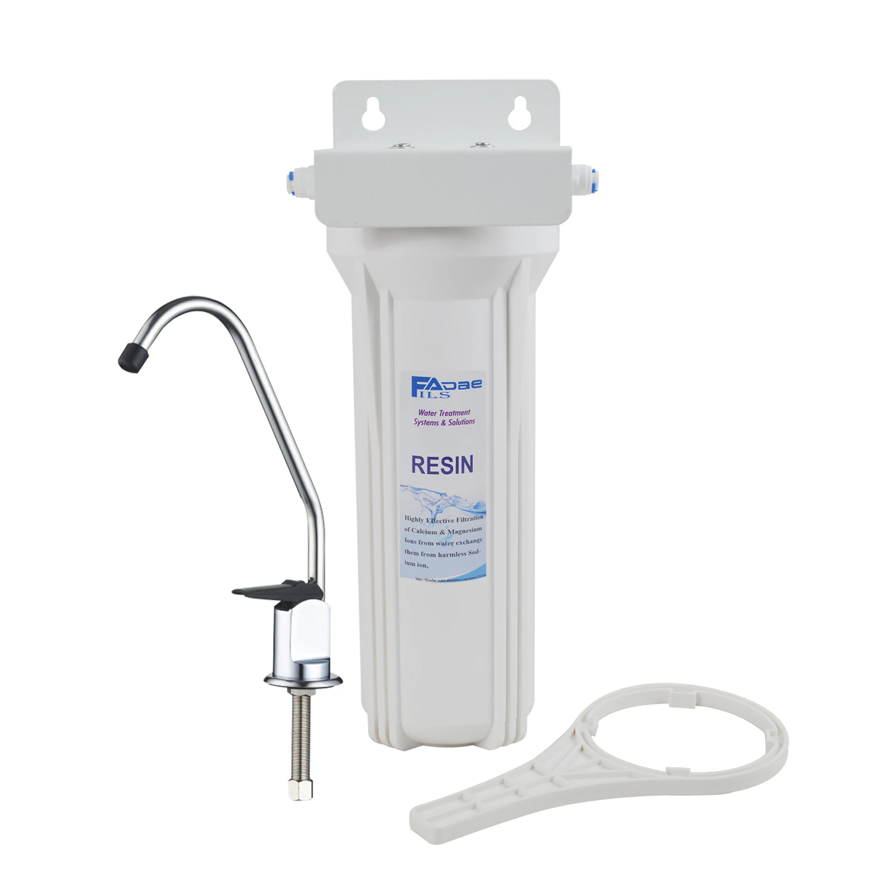 

Single Stage Under Sink Softener Water Filtration System With Fauet, Include Ion-Exchange Resin Filter