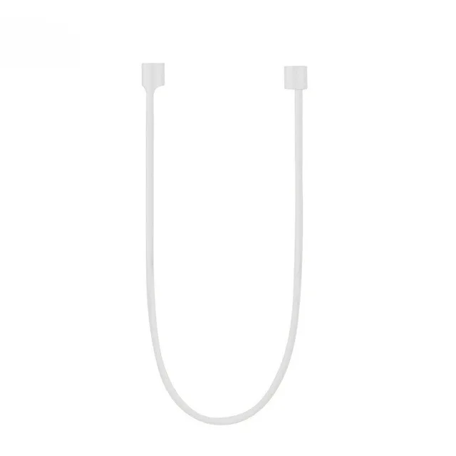 Only White Rope Мягкий силиконовый чехол для Apple Airpods противоударный чехол для Apple гарнитура для Airpods чехол s Air Pods i12 i11 i10000 защитный чехол - Цвет: Only White Rope