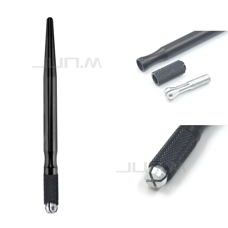 

10Pcs Aluminium Tebori Pen Microblading Pen Tattoo Machine For Permanent Makeup Eyebrow Tattoo Manual Pen Red Black