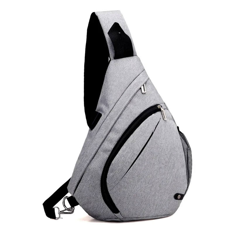 

Summer New Style Large-Volume Chest Pack Men's Top Grade Fabric Shoulder Triangle Bag Korean-style Water Droplet Bag Extra-large