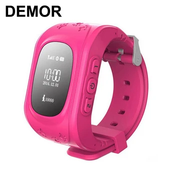 

DEMOR Kids Smart Watch Phone with GPS Tracker Q50 Pedometer SIM Card SOS Child Position Locator Baby Smartwatch for Children iOS