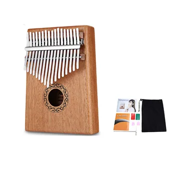 

W-17T 17/10 Keys Kalimba Thumbs Piano High Quality Wood Mahagoni Body Musical Instrument With Learning Book melody Hammer for