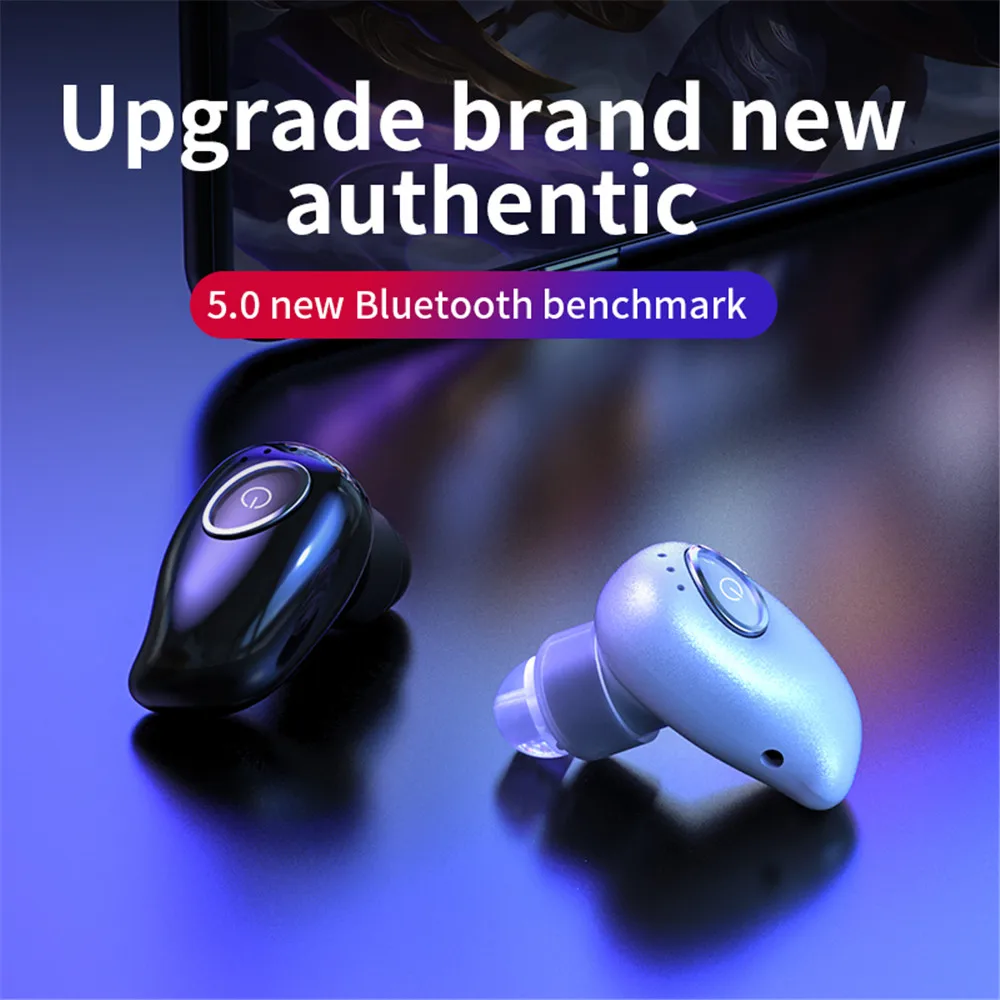 V21 Беспроводная Bluetooth 5 0 Одиночная мини гарнитура спортивные стереонаушники