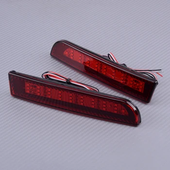

2pcs Rear Bumper LED Reflector Brake Light Fog Lamp Red Lens 8355A040 8355A039 Fit for Mitsubishi Lancer Evolution X Outlander
