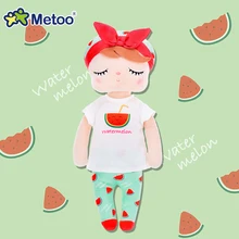 2019 Metoo Serie Angela obst Puppen Plüsch Spielzeug mit Box Träumen Mädchen Plüsch Kaninchen Angefüllte Geschenk Spielzeug für Kinder Tiere bonecas(China)