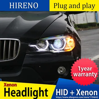 

Car Styling for BMW X5 e70 2007-2013 Headlight for BMW X5 Head Lamp Auto LED DRL Double Beam H7 HID Xenon bi xenon lens
