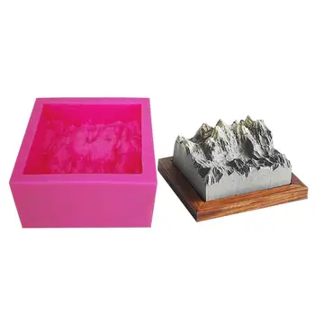 

Sandalwood Silicone Mold DIY Volcano Concrete Designer Silicone Mold Home Decoration Concrete Cement Desktop Decor Ornaments