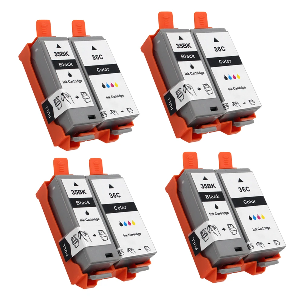 PGI35 CLI36 совместимые картриджи для Canon PGI-35 CLI-36 для Canon IP100B IP100 mini260 mini320/IP100 с батареей - Цвет: 4set