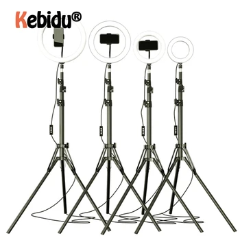 

LED Ring Light Photo Studio Camera Light Photography Dimmable Video Light For Makeup Selfie With Phone Holder