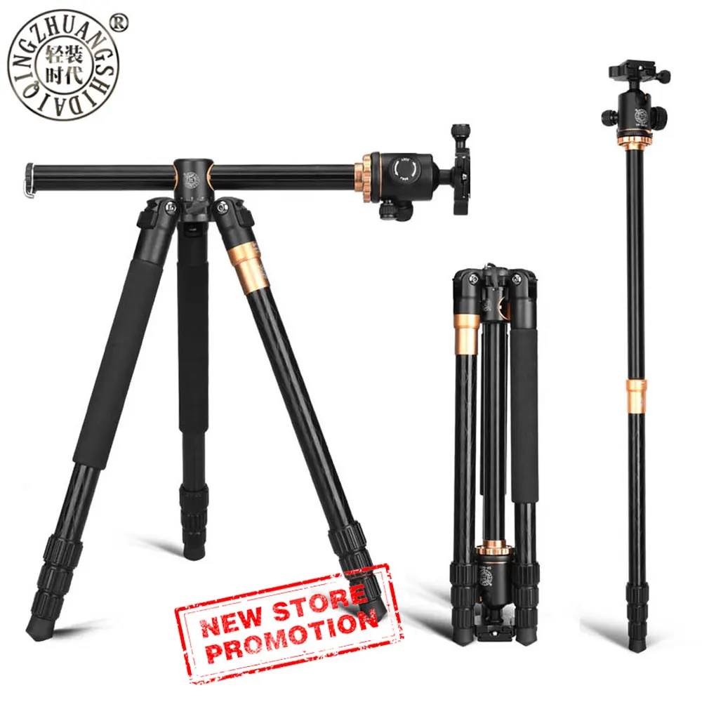  Portable Compact Travel Horizontal System Tripod Q999H Professional Camera Tripods 61 Inch for Leic