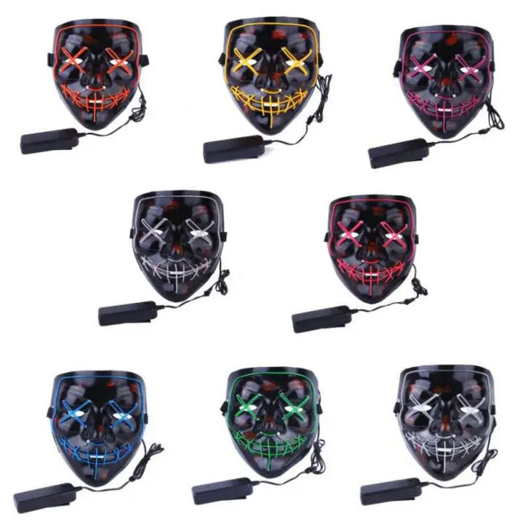 

V for Vendetta Luminous Mask Carnival Bar Ball Party el xian Luminous Mask Easter Party Grimace