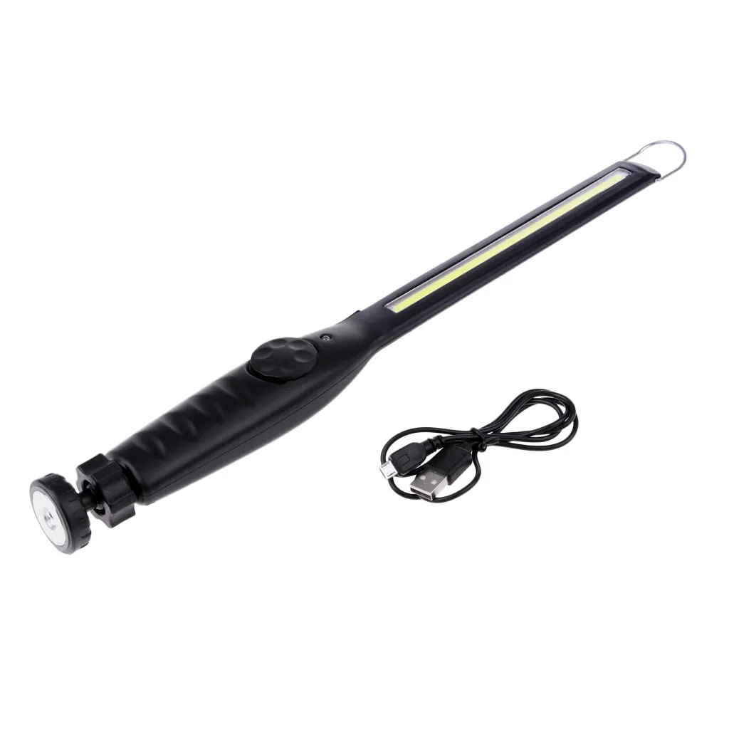 

Portable USB Rechargeable LED COB Work Light Flashlight with Swivel Base Ultra Bright