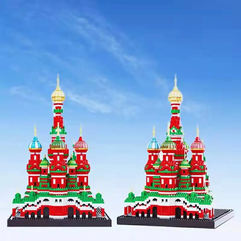 16066 4300Pcs Mini Blokken Architectuur Model Nano Building Speelgoed Pokrovkathedraal Voor Kinderen Compatibel Stad