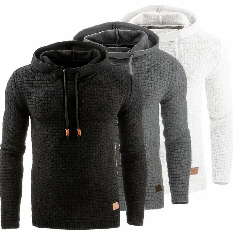 

Brand Men's Black Hip Hop Streetwear Hoodies Sweatshirts Hoody For Men Fashion Long-Sleeved For Male Solid Hoodie Sweatshirt