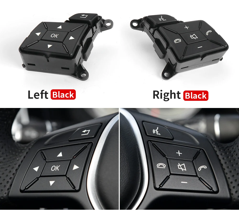 Auto Lenkrad Taste Abdeckung Menü Control Schalter A2185400162 Für Mercedes-Benz W204 W117 W218 W156 W246 A1725400262 – Detail 3