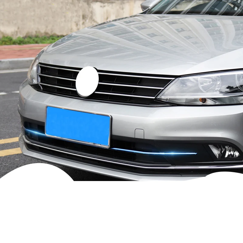 

Lsrtw2017 for Sagitar Jetta Mk6 Car Front Grill Middle Net Strip Trims Decorative Interior Accessories Chrome 2015-2018