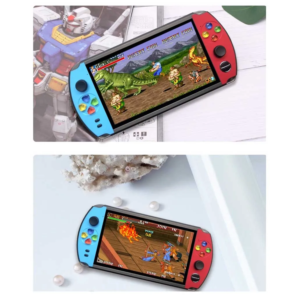 1 шт. X19 игровая консоль HD 7,0 дюймов в 2000 игры задний карманный портативный дисплей 8g+ 16g TF игровая консоль плеер Видео консоль подарок