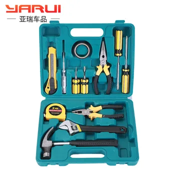 

13 pieces of home car insurance gift kit hardware toolbox maintenance kit 8013P