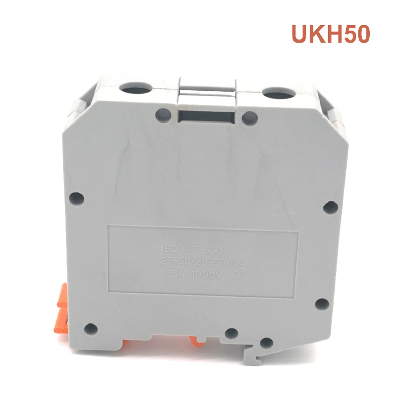 1 шт. Din Rail и избыточному току Винтовые клеммы UKH50 Morsettiera Электрический Кабель с