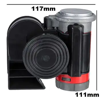

12V 250DB Auto Twin Dual Tone Compact Air Horns Kit Car Truck Lorry SUV RV Train Caravan Boat Twin Tone Super Loud