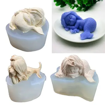 

Handmade 3D Cartoon Beauty Fish Tail Silicone Mold Jewelry Pendant Resin Casting Mold Art Craft Jewelry DIY Making Tools