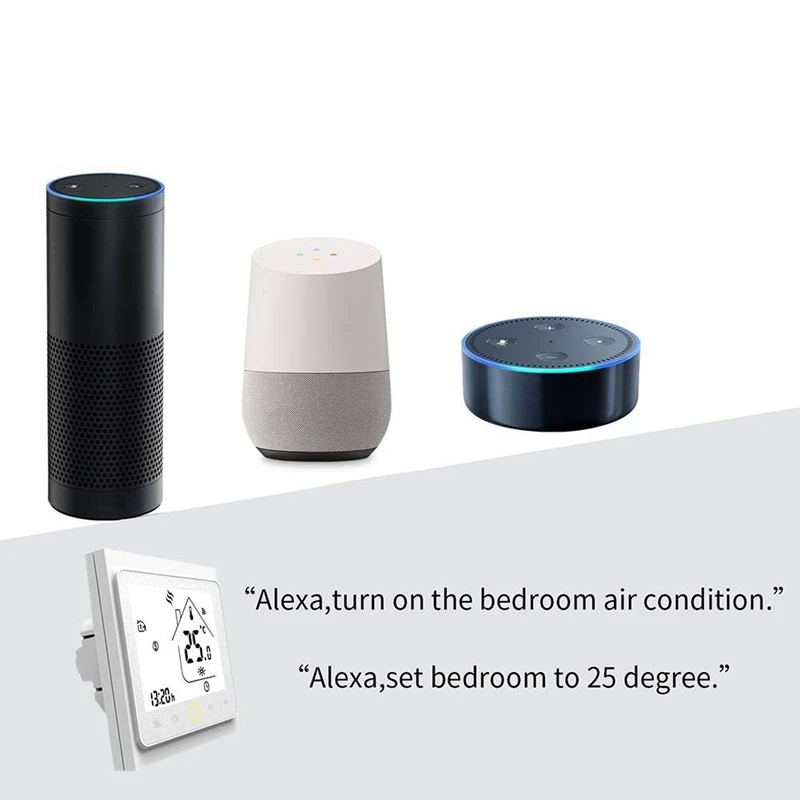WiFi умный термостат контроллер температуры для электрического подогрева пола с Alexa Google Home