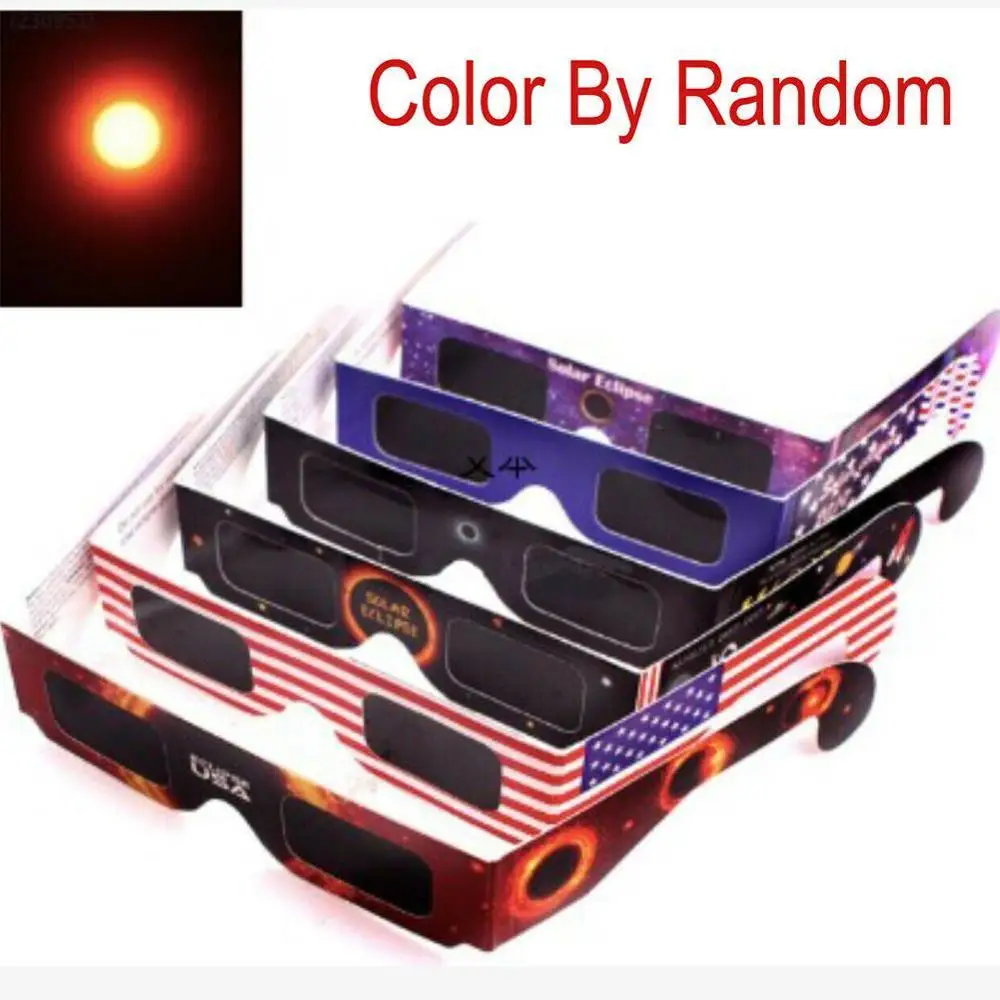 Solar Eclipse Glasses Total Solar Eclipse Glasses Paper Solar Eclipse Glasses for Viewing Frame Protect Your Eyes From