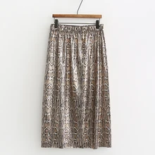 ZOEPO, расшитые блестками прямые юбки, женская модная повседневная юбка с принтом в виде серпантина, женская элегантная юбка до середины икры, женские юбки LR