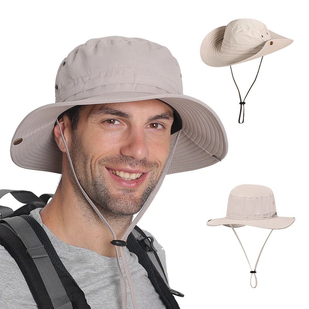 

Sun Hat UV Protection Summer Cap Wide Brim For Camping Fishing Hiking Mountaineering Carp Fishing Tackle Pesca