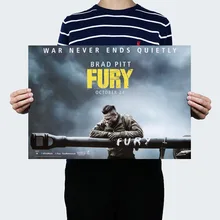 [A852] Fury B-Ретро плакат из крафт-бумаги экран для помещений кафе декоративная живопись