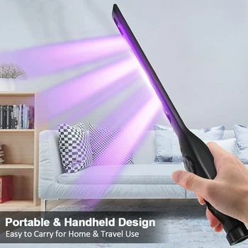 

30LEDs UV Sterilizer Lamp USB Portable UVC Sterilization Stick Portable UV Sterilizer Light Stick For Wand Home Hotel