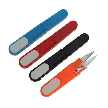 

Safety scissors for cross stitch sewing with u-shaped cover fishing line scissors DIY hand sewing accessories