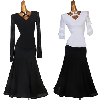 

Fashion Ballroom Dance Dress Women Waltz Standard Dance Practice Wear Tango Foxtrot Rave Performance Clothing Customized DC5012