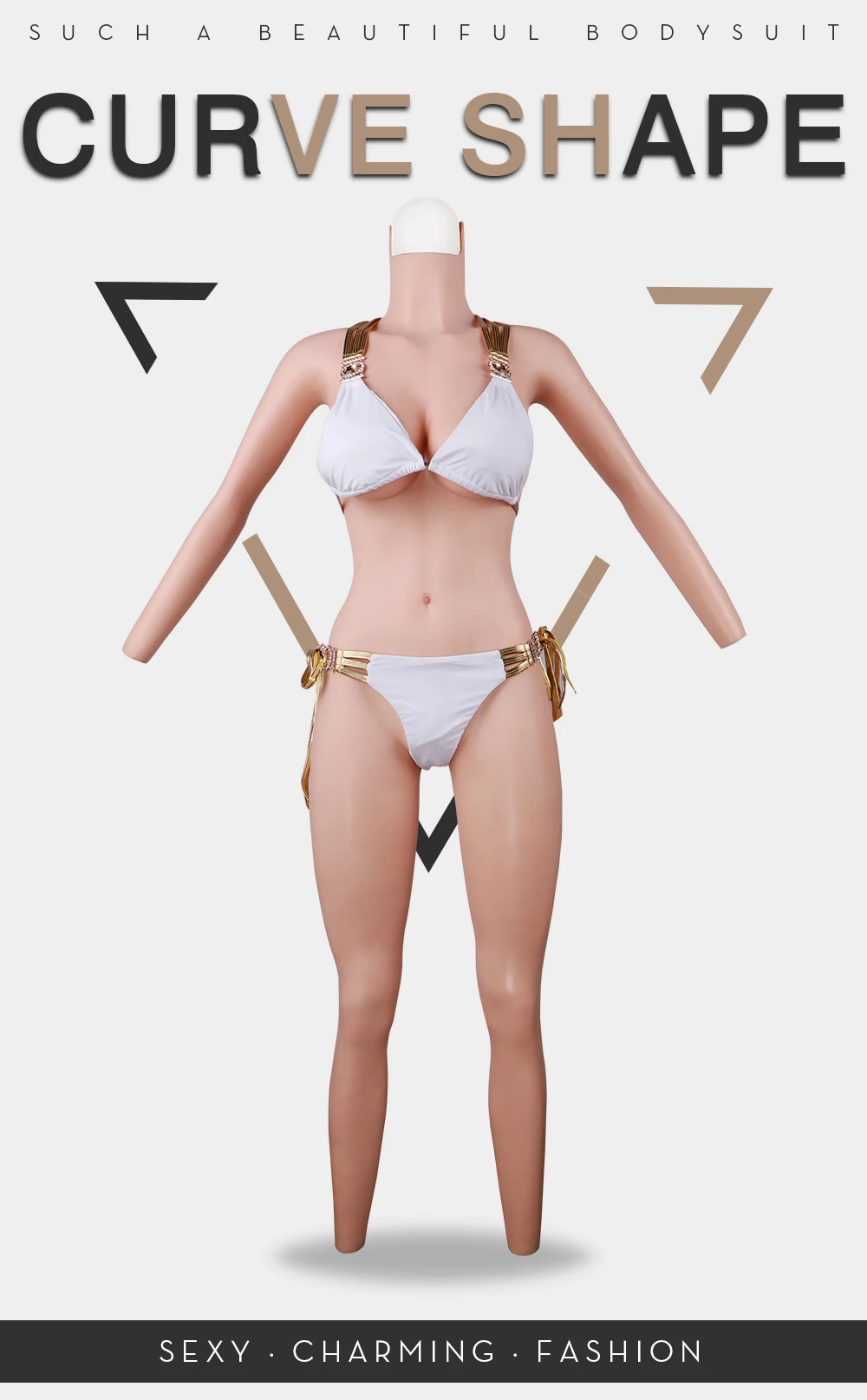 Eyung Realistic Full Body Silicone Bodysuit Crossdresser Drag Queen Costume Silicone Breast Forms Fake Boobs Zentai Suit (1)