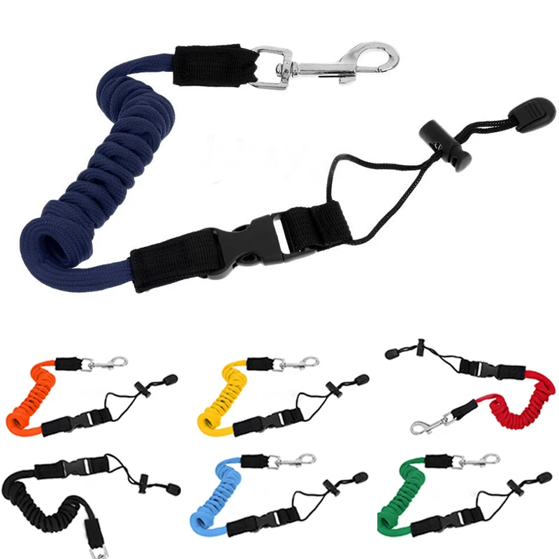 Leash Paddle Leash Fishing Rod Cord with Gear Kayak Canoe Paddle Lanyard Elastic TPU 155cm Practical