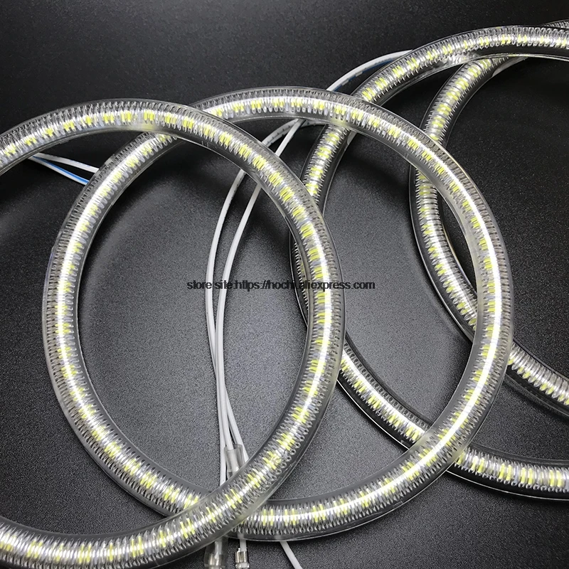 HochiTech для hyundai Grandeur 1998-2005 ультра яркий SMD белый светодиодный ангельские глазки 2600LM halo Кольцо Комплект дневной ходовой светильник DRL