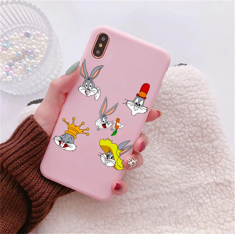 Bugs Bunny TweetyBird Даффи Дак Looney Tunes чехол для iPhone 6 7 6plus X XR XSMAX 11 роскошный цветной Мягкий силиконовый чехол для телефона - Цвет: FHSR-23002