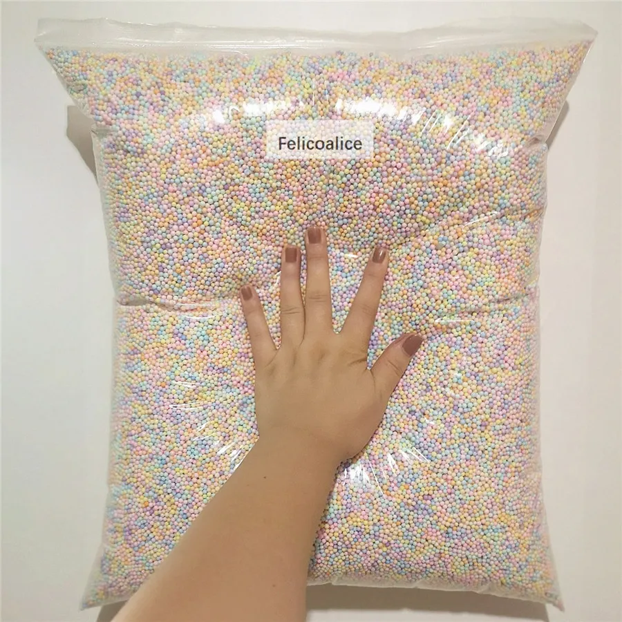 250g/Bag Macarons 2-3.5mm 4-6mm Pastel Mini Foam Beads Colorful Polystyrene Styrofoam Filler Balls Crafts DIY foam balls styrofoam balls foam beads