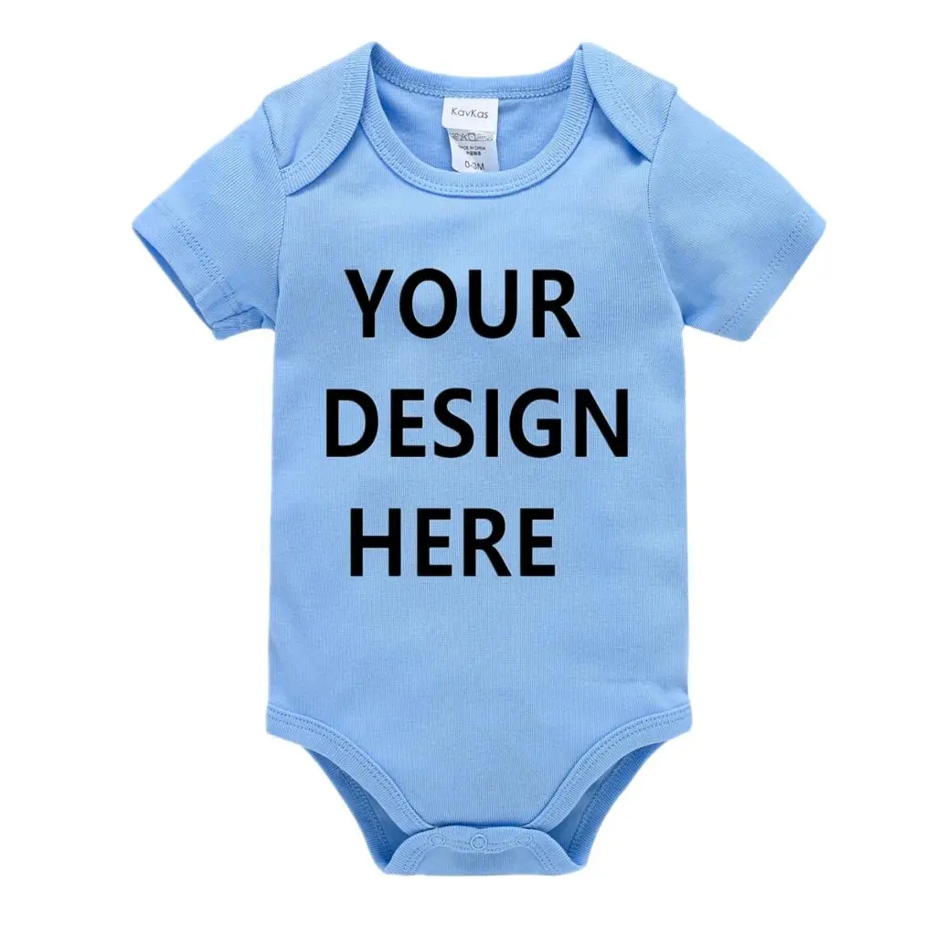 

DIY YOUR PRINT OR LOGO Customized Newborn Bodysuit Jumpsuit Breathable Casual Harajuku Simple CUSTOM TEXT Baby Romper Roupa Bebe