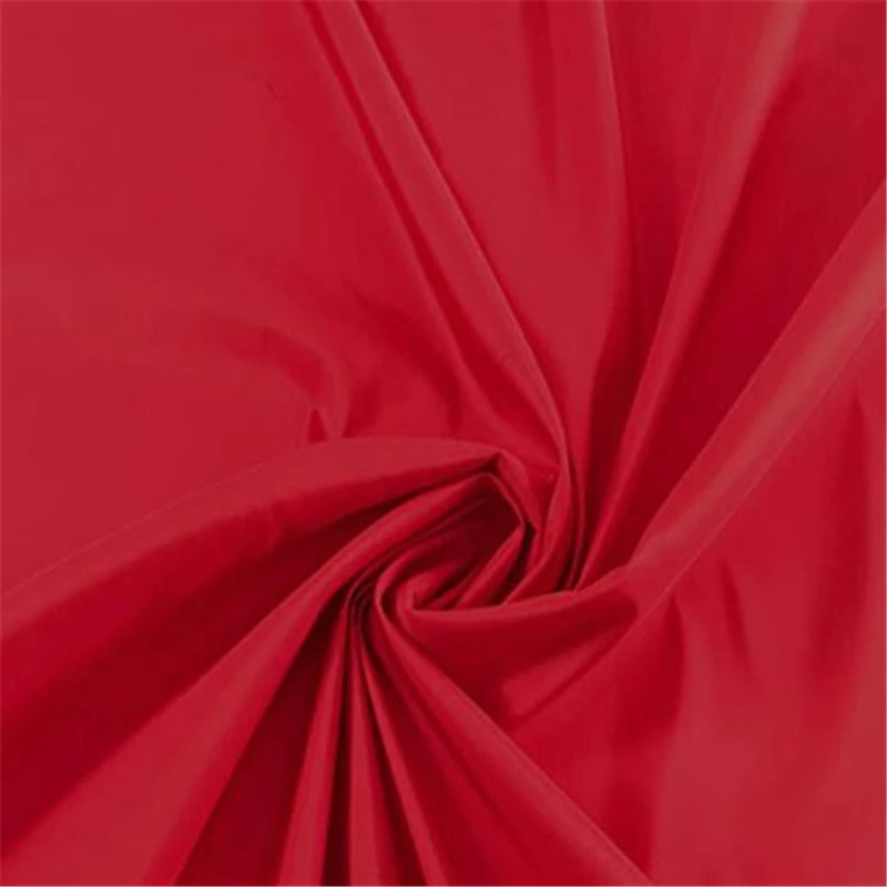 Pure Silk Fabric Taffeta Plain Dyed Solid Color Lady Clothing Garment