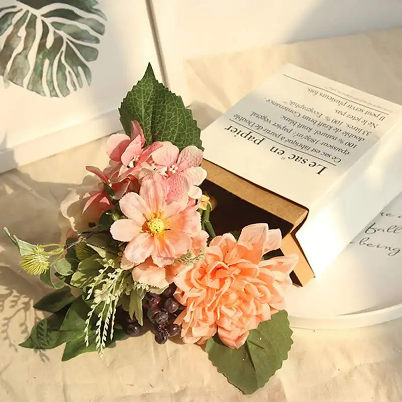 Dali Chrysanthemum Artificial Silk Flower Wedding Flower Party Decoration Wreath Scrapbooking Fake Flowers Hotel Decoration