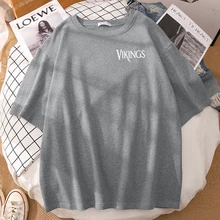 

Fashion Breathable Clothing Oversized Soft Vikings American Movie Printing Male T-Shirts Mans Tshirt Summer Comfortable Tshirts