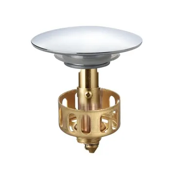 

Copper Bouncing Core Filter Cover With Basket Shower Floor Drain Bathroom Plug Trap Hair Catcher Basin Faucet Accessories