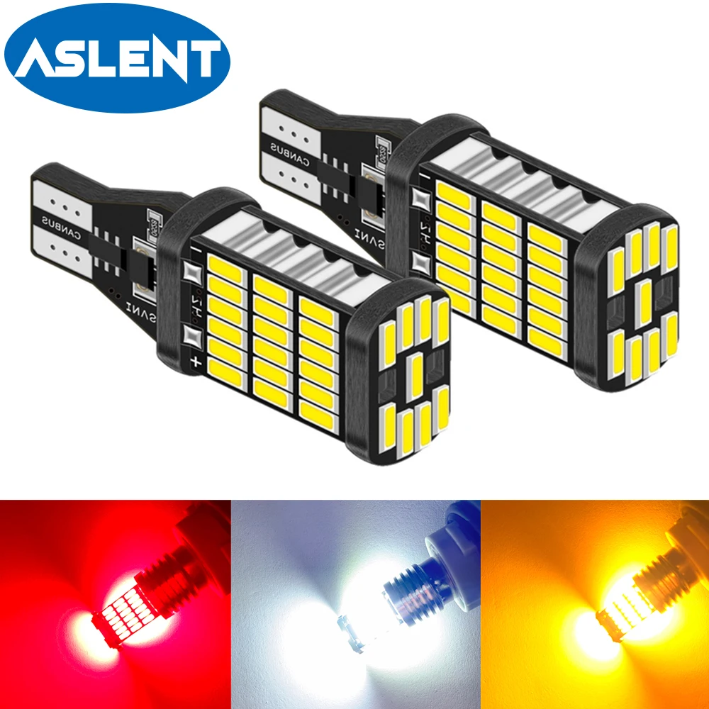 

2x T15 W16W Signal Lamp 1156 LED Ba15s P21w PY21W BAU15S Auto Turn Signal Light 1157 Bay15d LED Reverse Brake Lights White Red