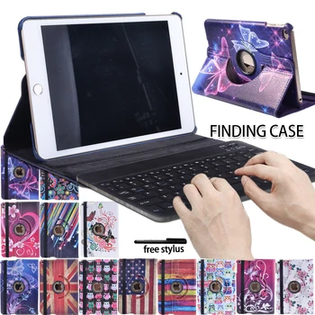 

Shockproof Foldable Tablet Case PU Leather Stand Suitable for Apple IPad Mini 4/Mini 5 Notebook Case+Keyboard Tablet Accessories