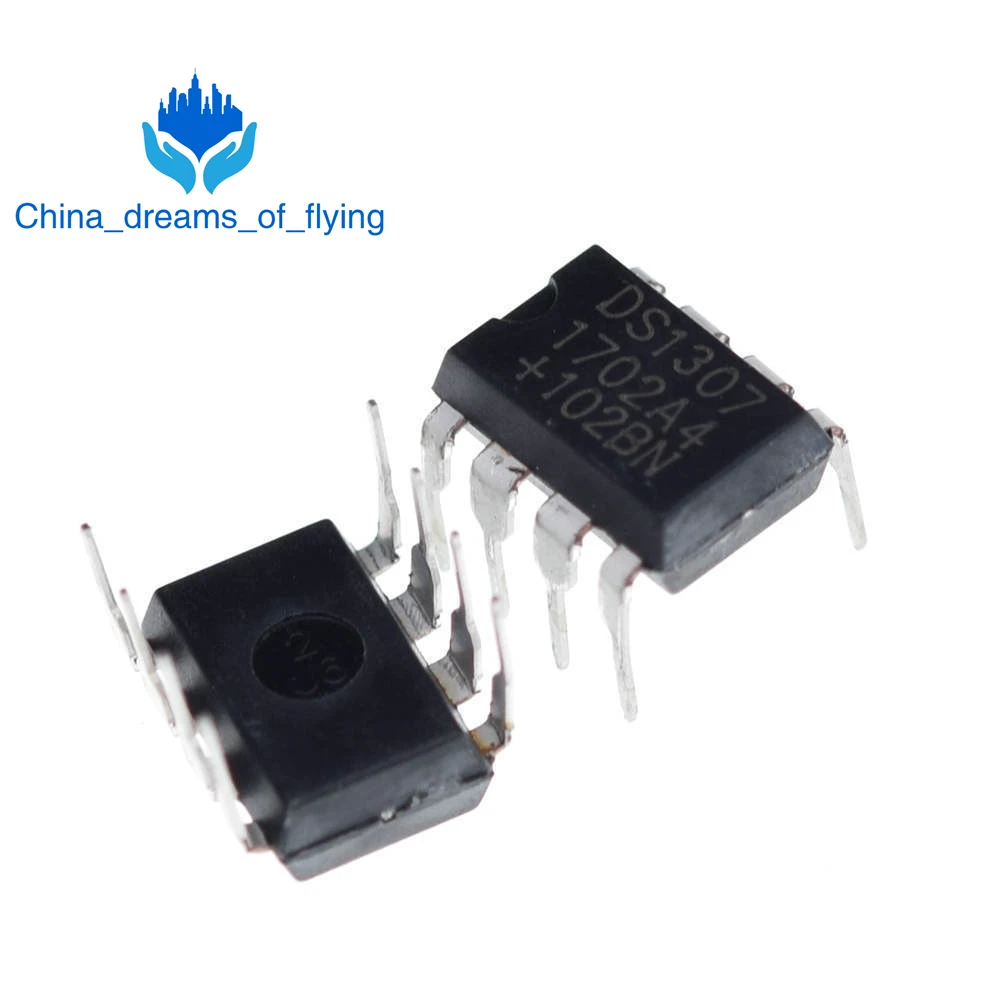 TZT 10 шт. DS1307 1307 DIP-8 часы в реальном времени 64x8 последовательный I2C RTC новый
