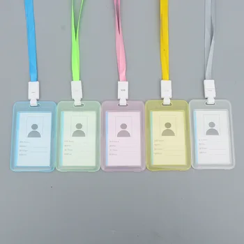 

ID Card Case Vertical Badge Holder Transparent Business Card Holder Employee Badge Company Supplies Badge Holder Accessories