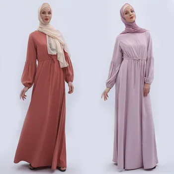 

Women Abaya Turkish Hijab Muslim Robe Ladies Kaftan Dubai Islam Clothing Vestidos Ropa Mujer Elbise Girls Muslim Maxi Dress